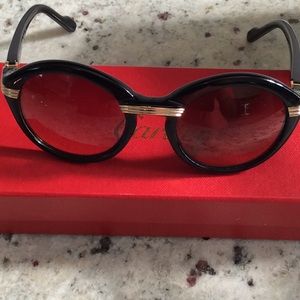 Cartier Black and gold sunglasses